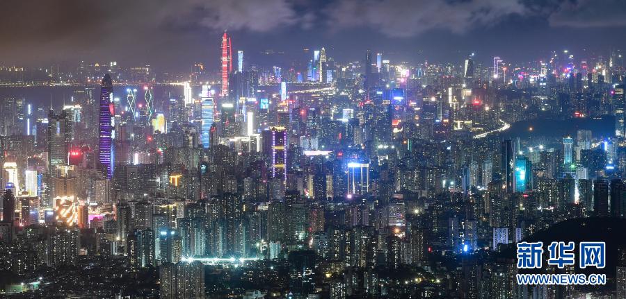 深圳夜景(9月16日摄)。新华社记者 陈晔华 摄
